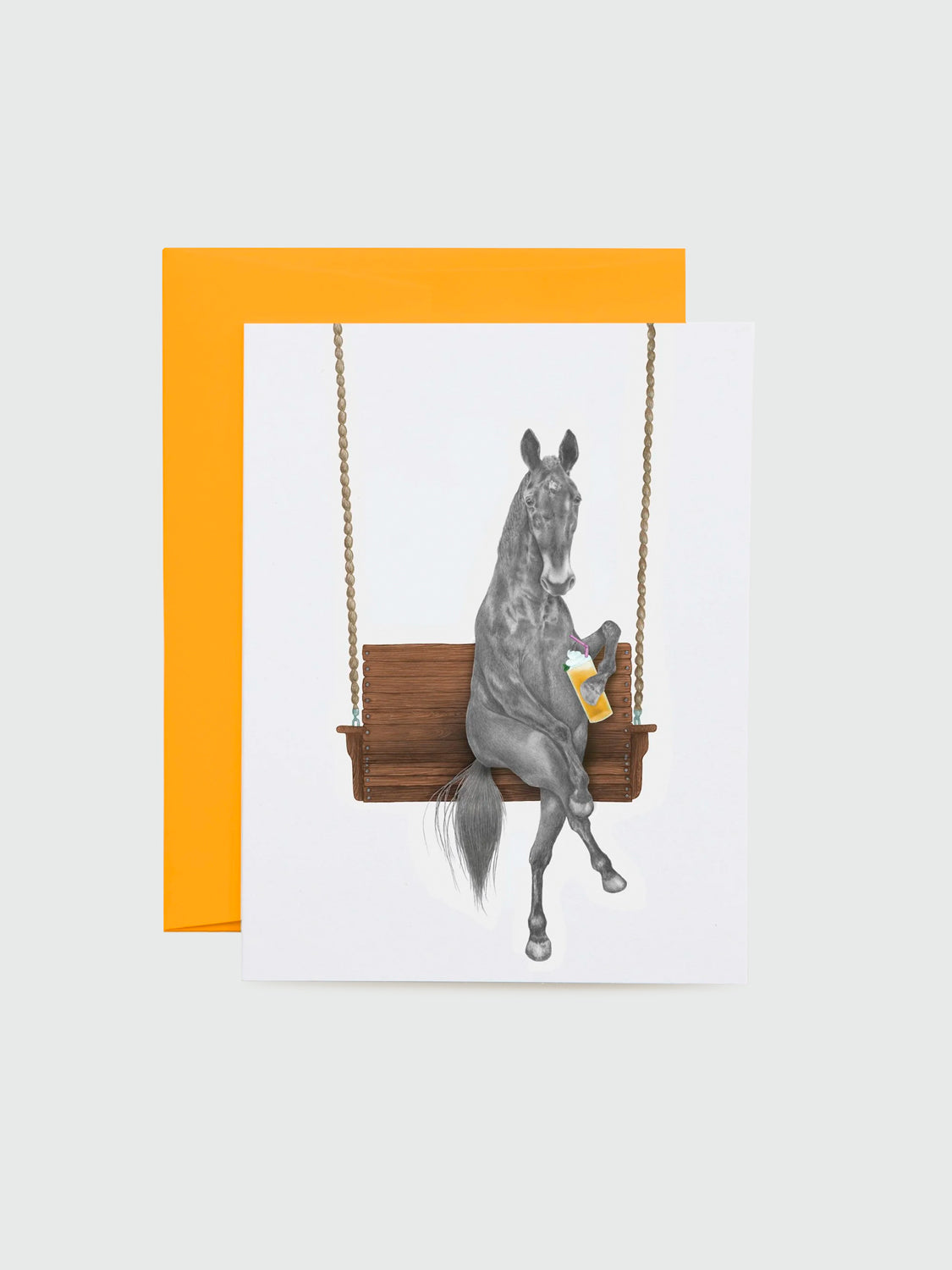 Miami Clementine Horse - Greeting Card