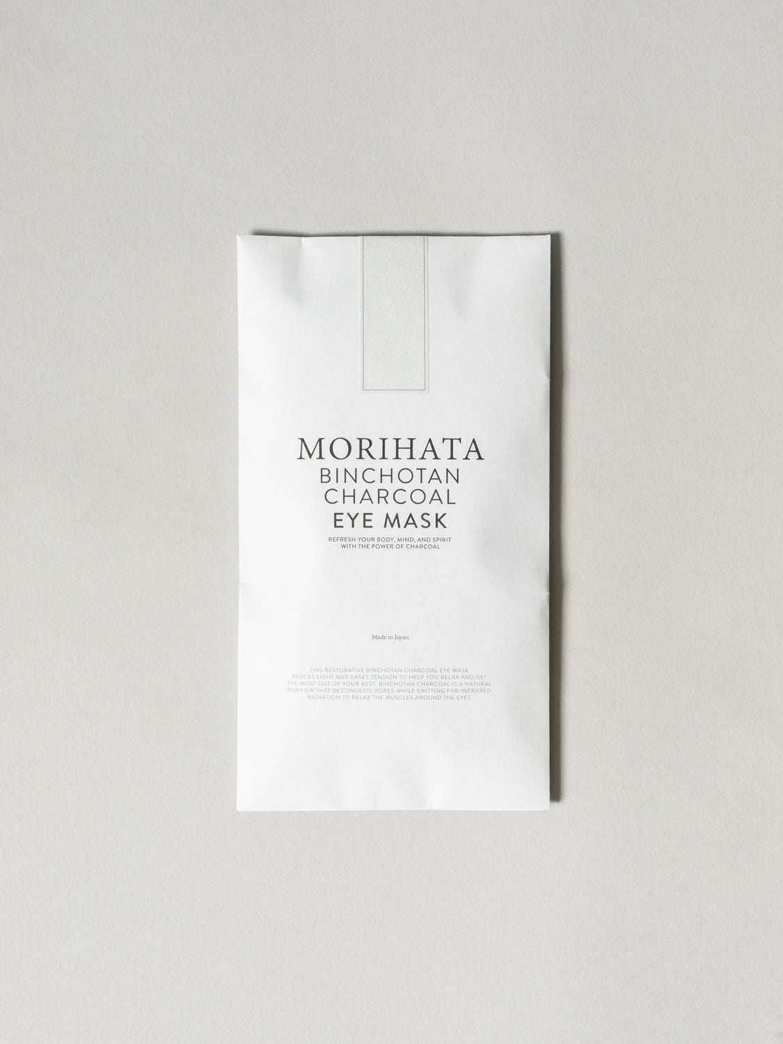 Morihata Binchotan Charcoal Eye Mask