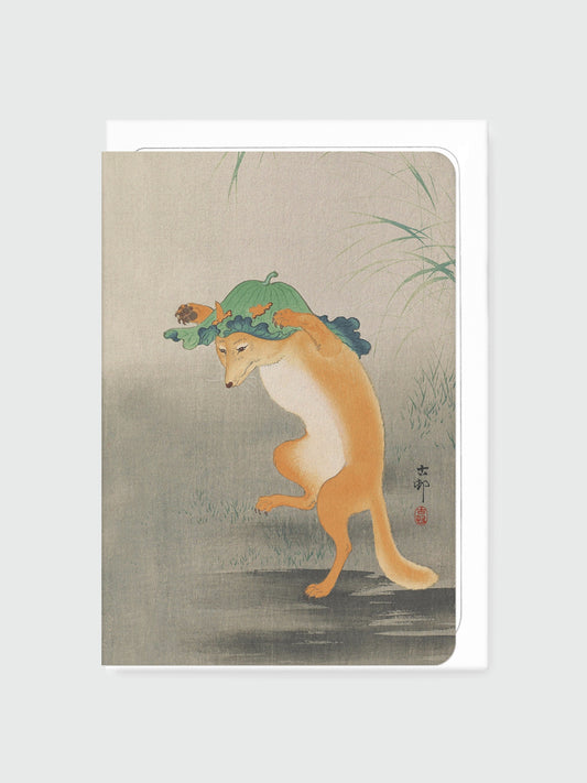Greeting Card - Dancing Fox