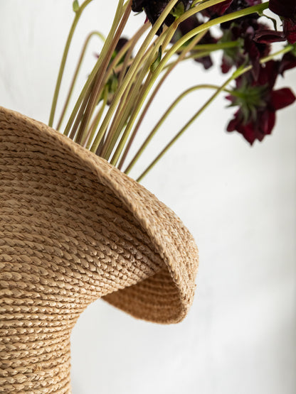 Lapel Raffia Vase
