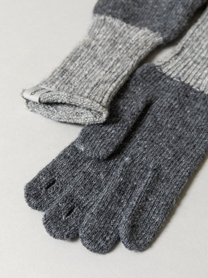 Recycled Wool Gloves - Charcoal