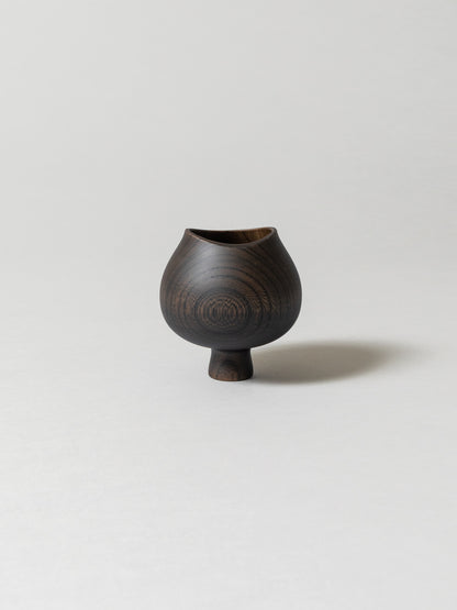 AEKA Object Footed Vase, Black