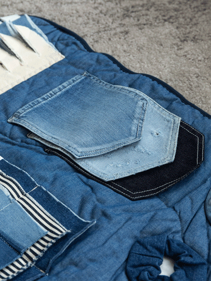 Denim Pet Play Mat