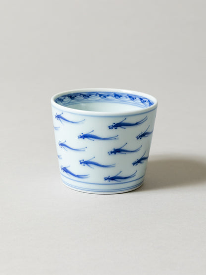 Sometsuke Choko Cup  -  Medaka Fish