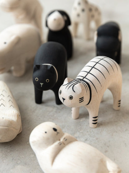 Wooden Animal - Black Cat