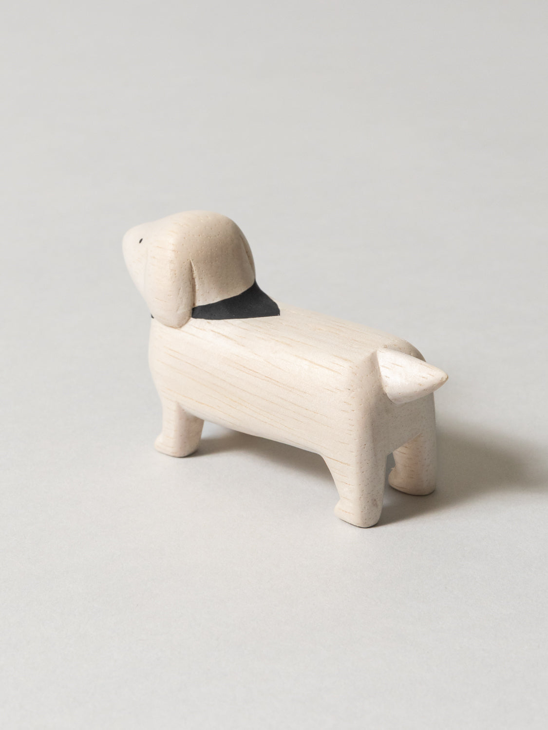 Wooden Animal - Dachshund, White