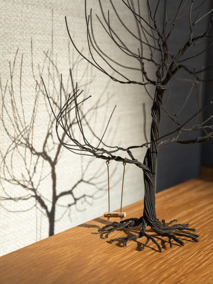 Wire Art Tree with Swing