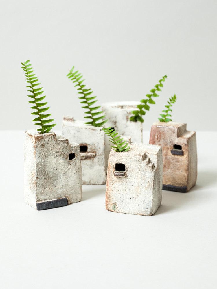 Ceramic City Bud Vase No. 5 - rikumo japan made